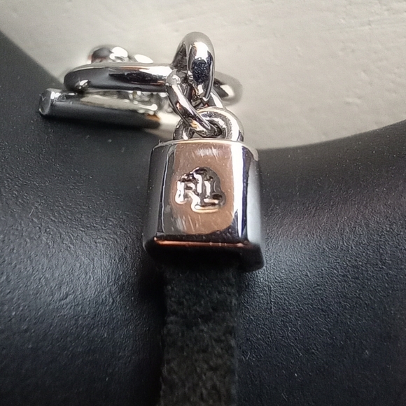 Ralph Lauren Silver plate Beads and Black Suede, 15.5" and 7.5" - Picture 3 of 10